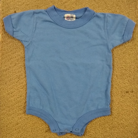 Lot of 6 - 12 Mo Blue Onsies by Cotton Tails - Picture 1 of 5